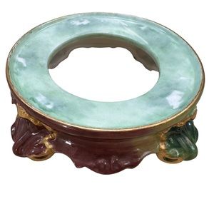 8369 French Limoges Punch Bowl Stand Tressemann & Vogt Limoges France C1892-1907